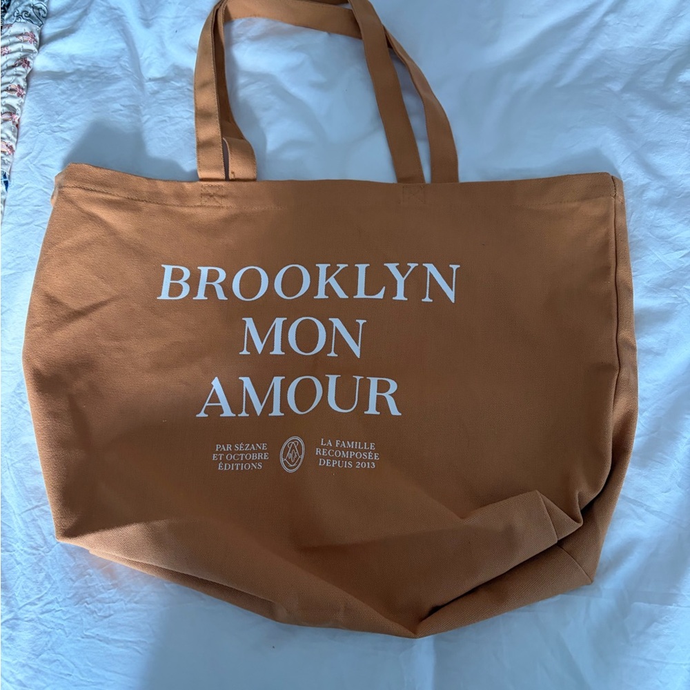 NEW Sézane Brooklyn Mon Amour tote bag